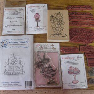 16 Cling Rubber Stamps Birthday Card Making
